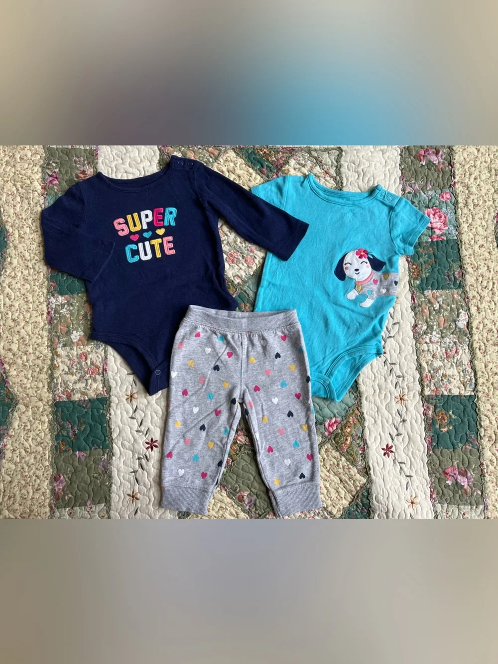 Carter's 6 months baby girl’s clothes bundle